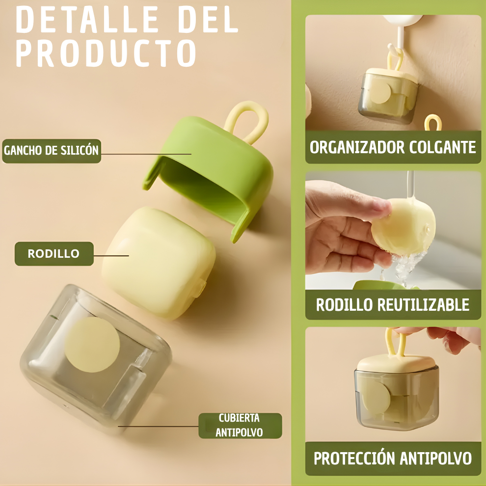 Kit 2x1 Pcs Rodillo Quita Pelusas Reutil