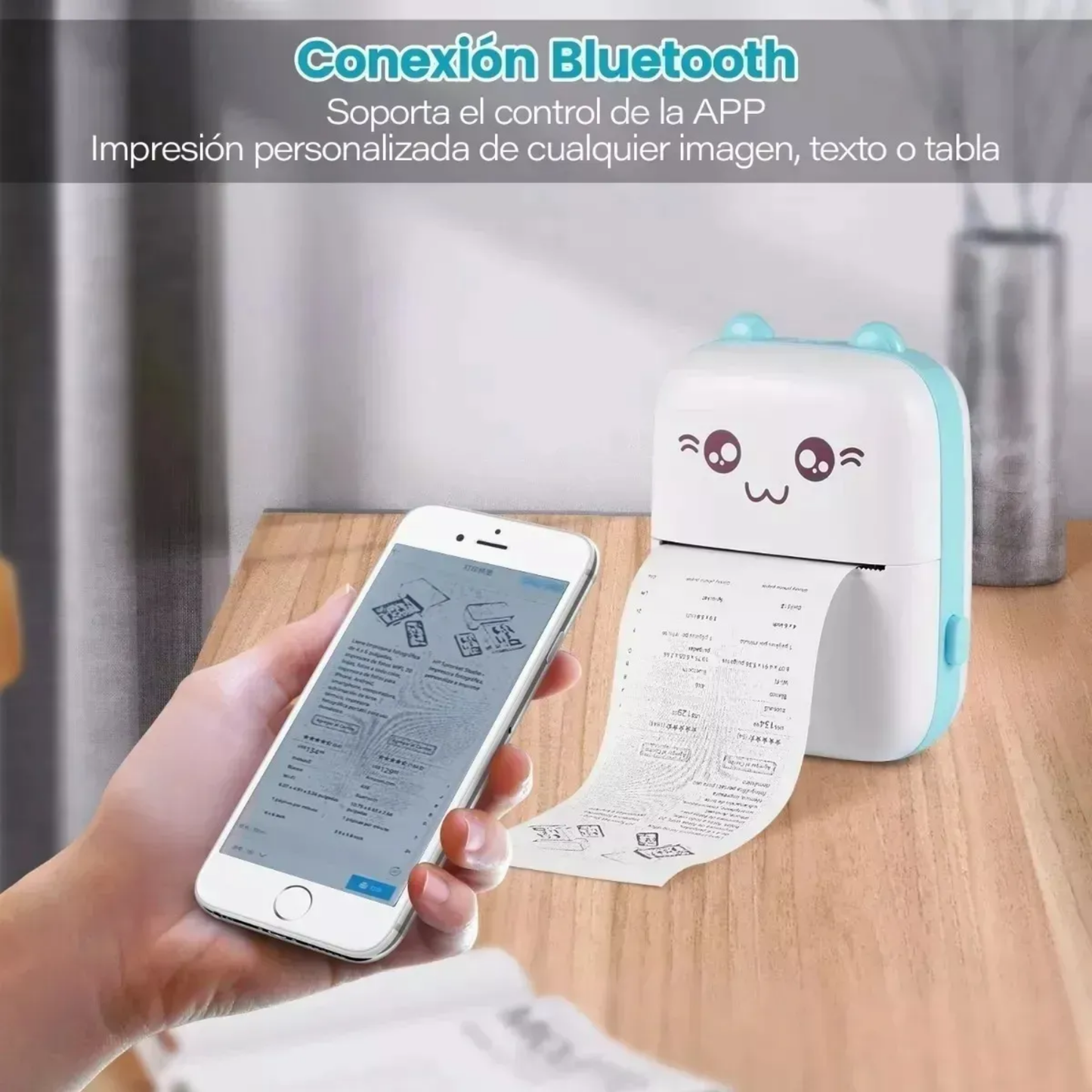 Mini Impresora Térmica Portátil Bluetoot