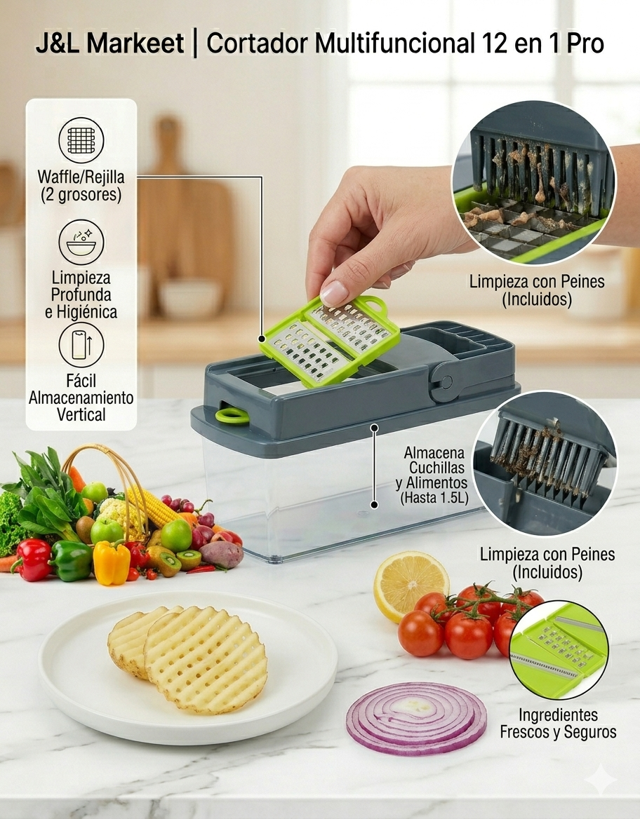 Cortador  multifuncional  de cocina
